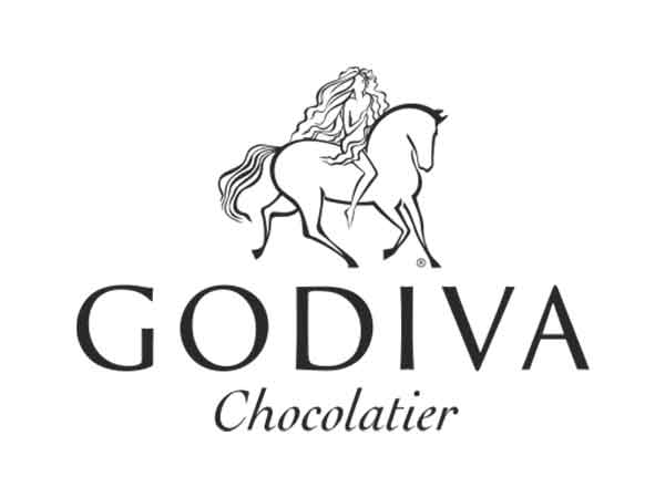 Godiva chocolatier logo.